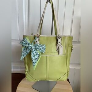 Coach Hamilton Tote, lime green